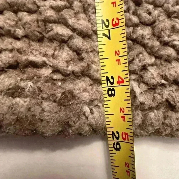 True Grit Pullover Men’s Tan/Brown Sherpa Wooly Fleece 1/4 Zip - Size Medium - Picture 9 of 10